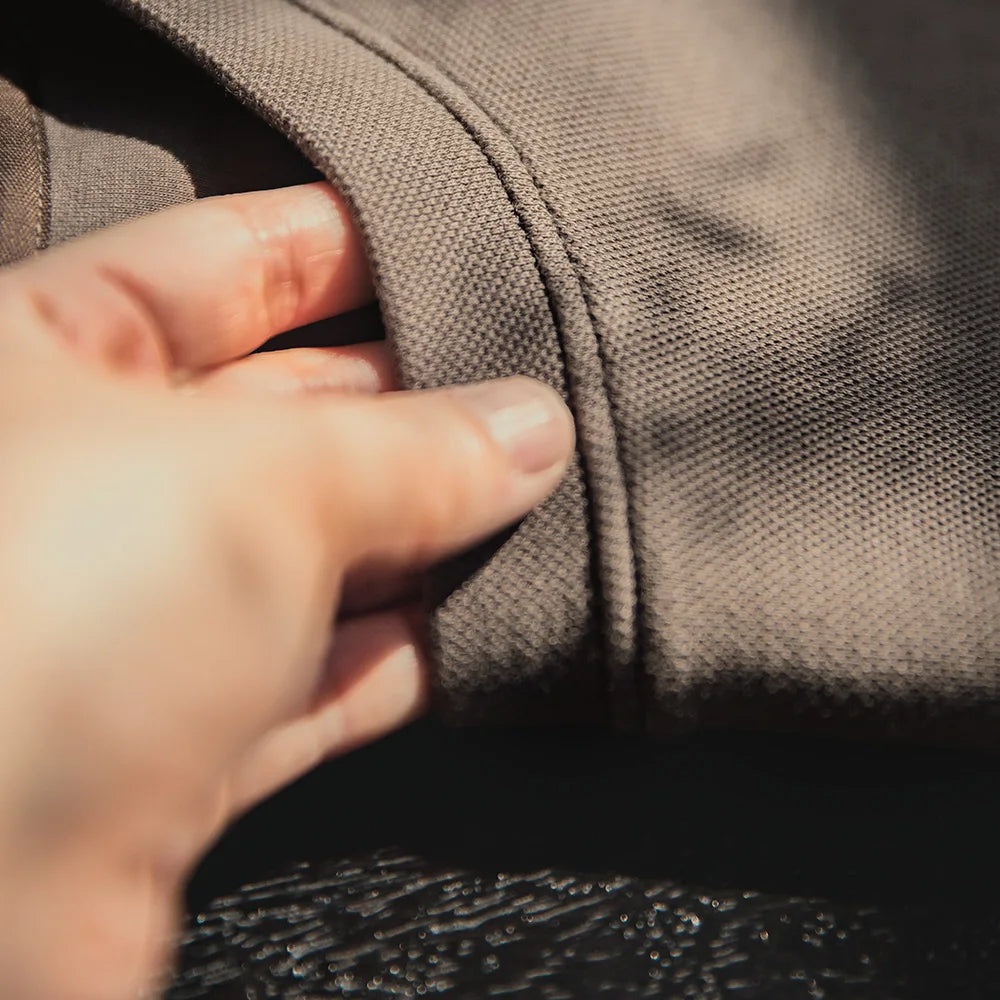 Maden Solid Color Cotton T-shirts for Men Summer Loose Heavyweight Vintage Brethable Short-sleeved Tee Trendy Gray Tops O-Neck