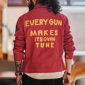 Maden New Vintage Heavy-Duty Letter Embroidered 12MJZ Jacket Red Slim-Fit Canvas Lapel Coat Men's Spring Zip-Up Casual Outerwear