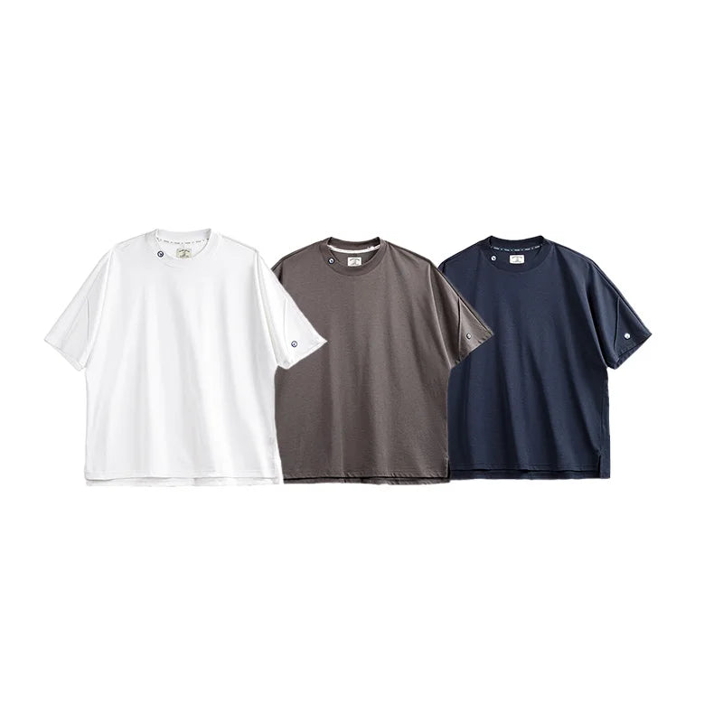 Maden Casual 3A Antibacterial Quick-drying Short-sleeved T-shirt Sports Breathable Solid Color Tee for Men's Summer Tops