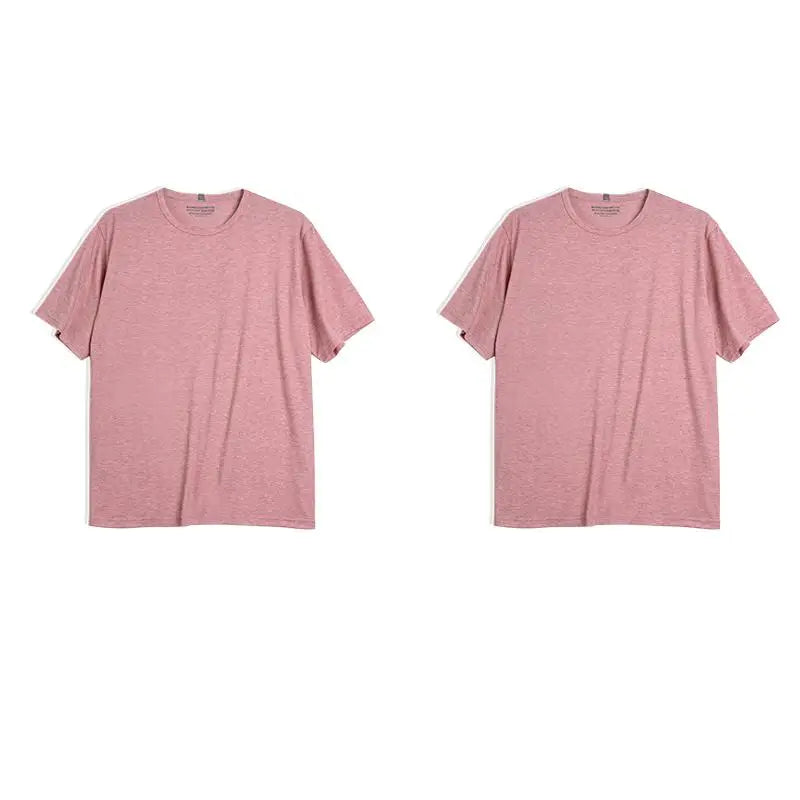 Maden Casual Breathable Blended Short Sleeve T-shirt for Men's Summer Crew Neck Lightweight Basic Tees Versatile Loose Fit Tops