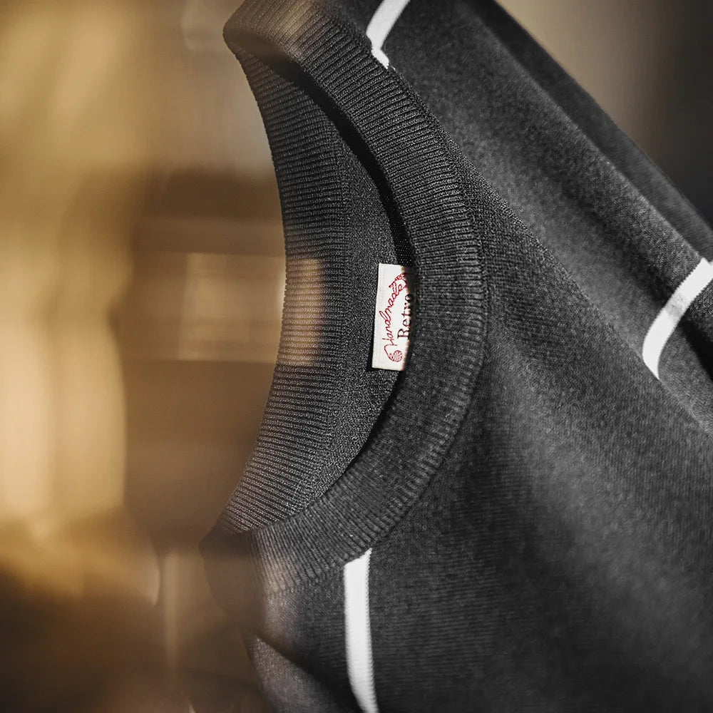 Maden New Casual Black and White Striped Short Sleeve T-Shirt Men's Summer Loose Fit Crew Neck Tee Street Versatile Classic Tops