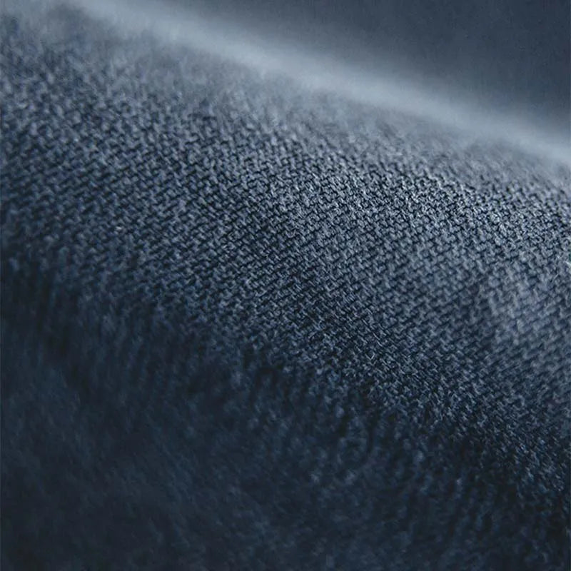 Maden Retro French Jacket Multi-Pocket Lapel Navy Heavyweight Single-breasted Hunting Coat for Men's Spring and Autumn Tops