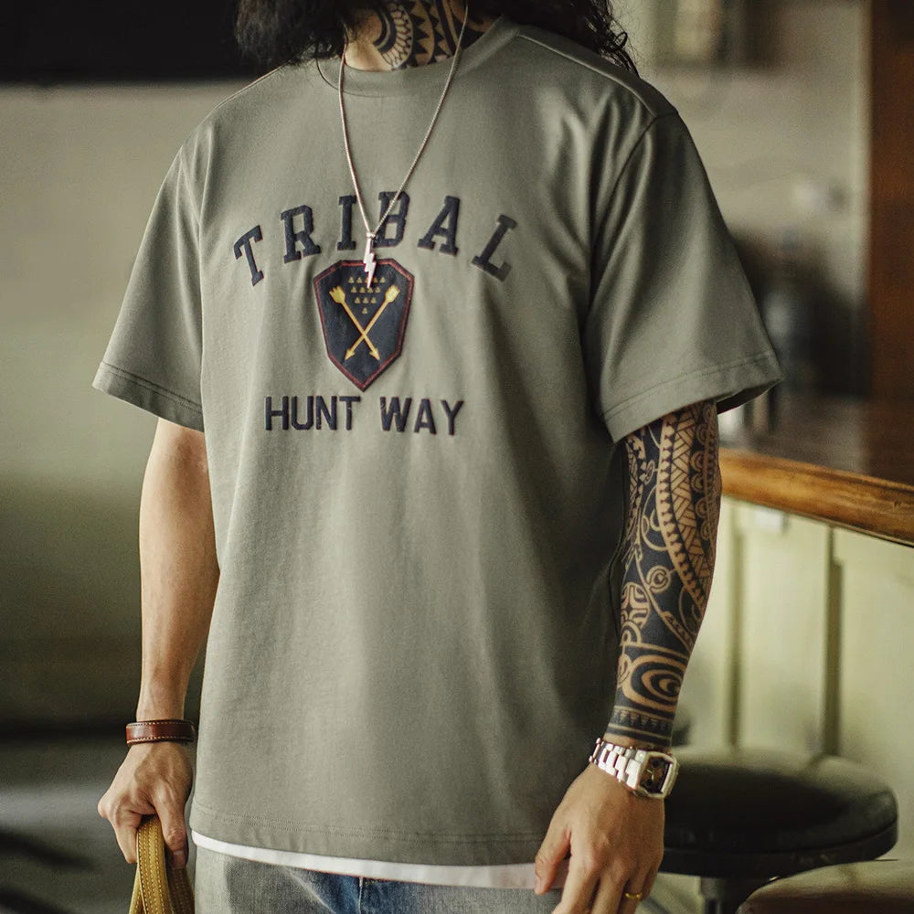 Maden Vintage Hunting 3D Print Short Sleeve T-Shirt Men's Summer Outdoor Round Neck Tee Casual Streetwear Versatile Male Tops