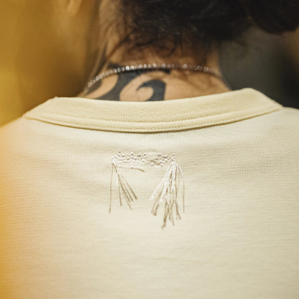 Maden New Casual Loose Fit Crew Neck Short Sleeve T-Shirt Men's Summer Basic Beige Breathable Tee Versatile Cotton Street Top