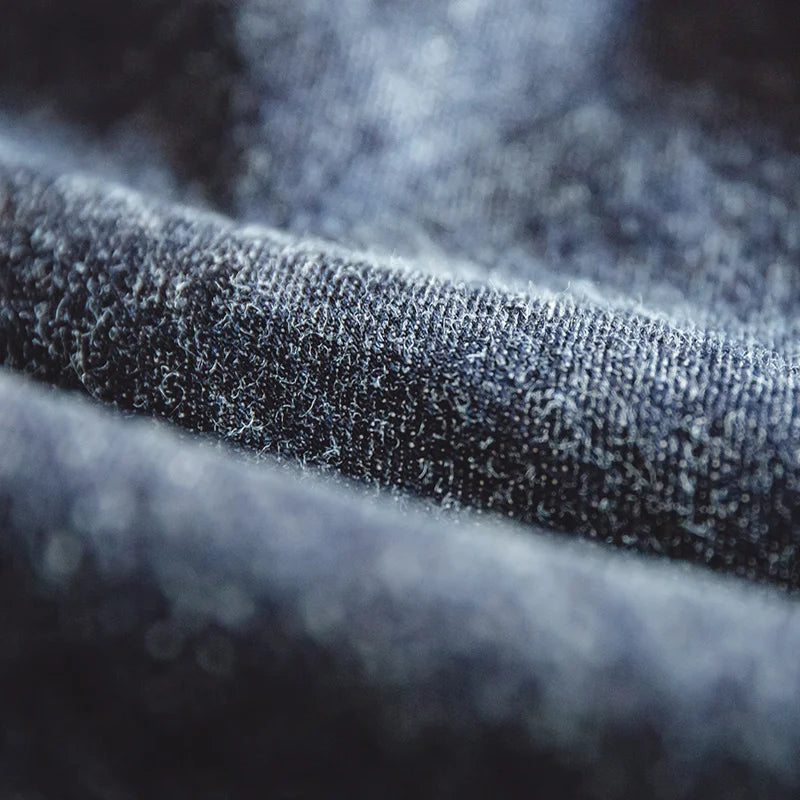 Maden Workwear American Vintage Deck Strap Pants Spring and Autumn Wash Denim Red Ear Straight Leg Jeans Men's Fashion