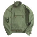 Maden Retro 16oz Canvas Swedish Motorcycle Green Jacket Pocket Bomber Jacket Casual Hunting Work Outwear for Men Spring and Fall