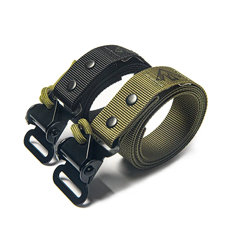 Maden Tooling American Retro SAS Quick-Buckle Belt Green Tactical Automatic Men Fashion Multifunctional Belt
