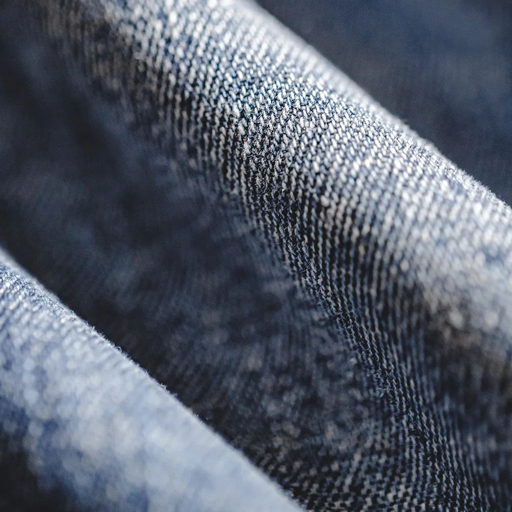 Maden Mens Vintage Ink Graffiti Jeans 9.2OZ Light Blue Wash Straight Pants Hombre Personalized Do Old Casual Jeans Elastic Waist