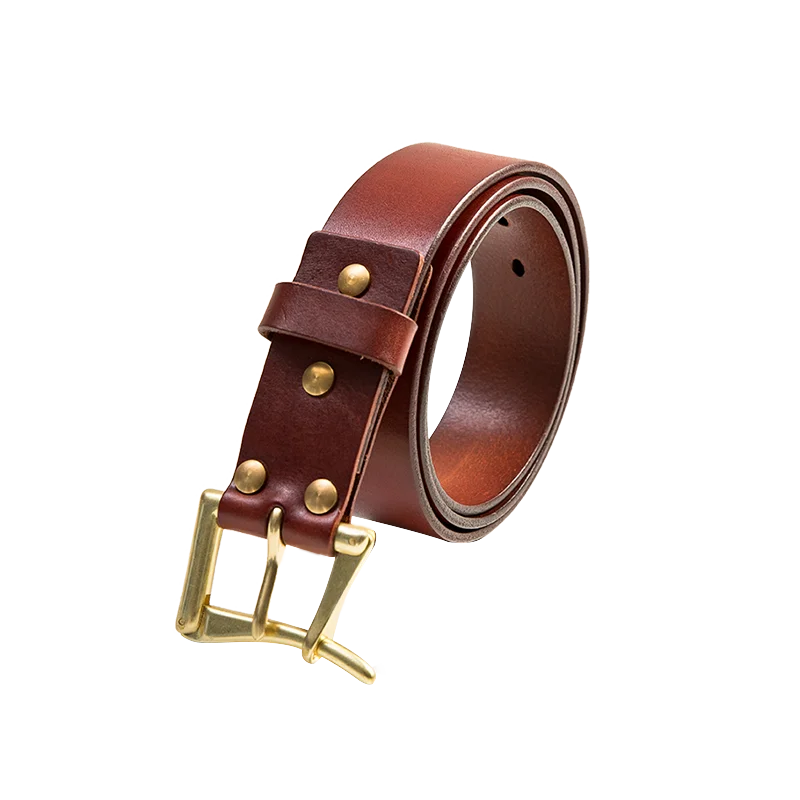 Maden men's cow leather belt men's fashion new classic retro pin buckle belt high quality fireman quick release belt men