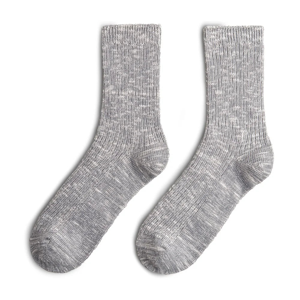 Maden Retro Knitted Mid-calf Cotton Socks Casual Sports Sweat-absorbent Breathable Long Socks Same Style for Men and Women