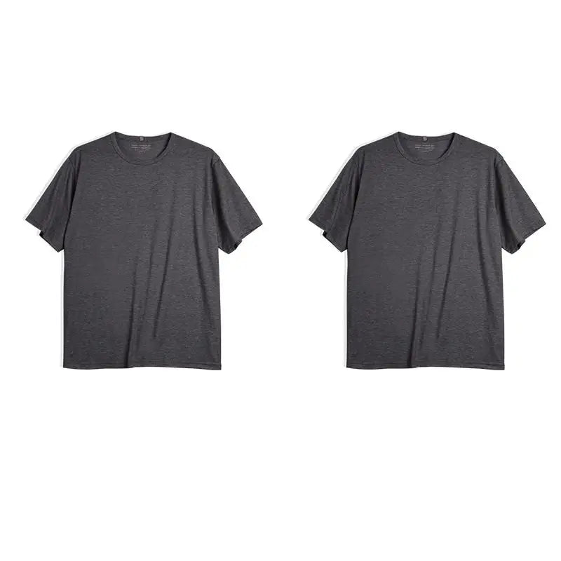 Maden Casual Breathable Blended Short Sleeve T-shirt for Men's Summer Crew Neck Lightweight Basic Tees Versatile Loose Fit Tops